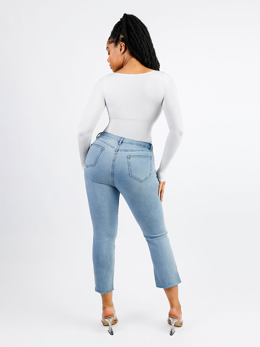 Long Sleeve Square Neck Bodysuit