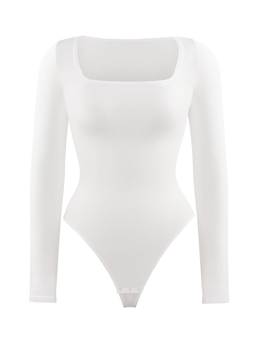 Long Sleeve Square Neck Bodysuit