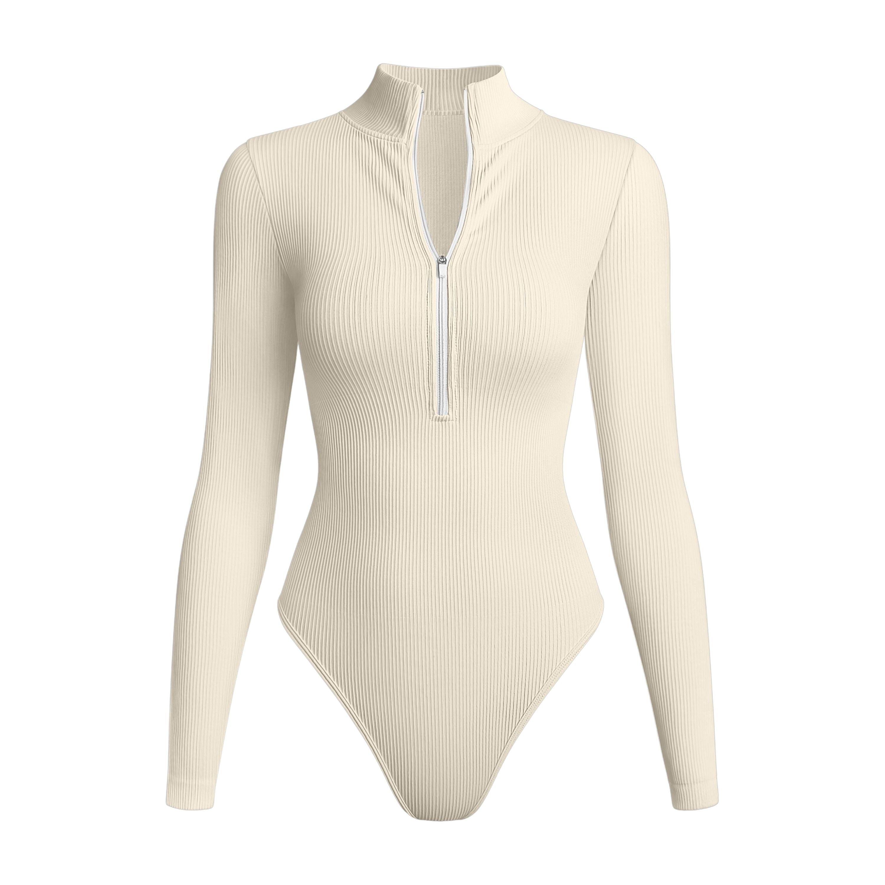 Long Sleeve Zip-Up Bodysuit